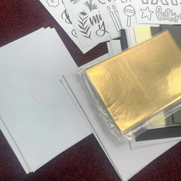 Lot American Kingston Crafts Card Making Kits Stencils Stamps Dies MIXED Sets - Picture 6 of 9